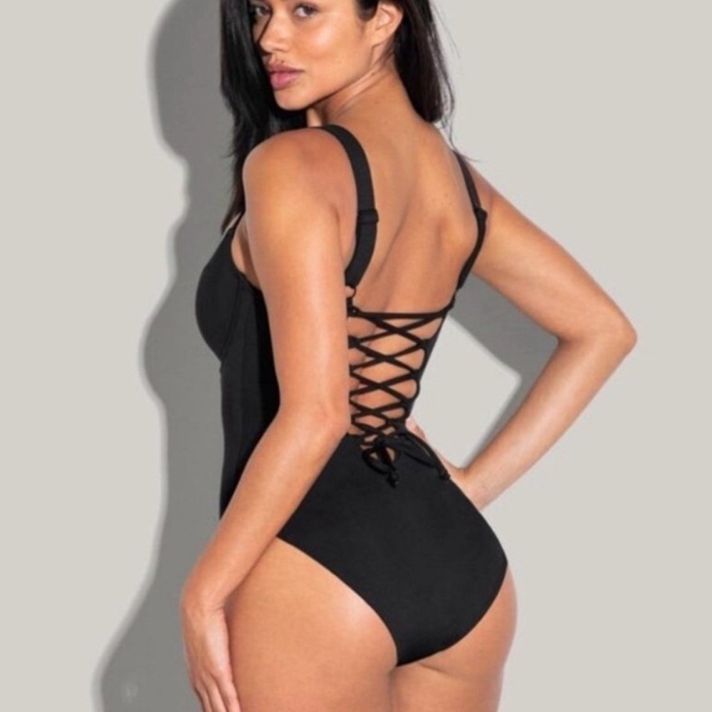 NEW TA3 Lifty One Piece Swimsuit Black XL REG/LONG - Picture 3 of 7